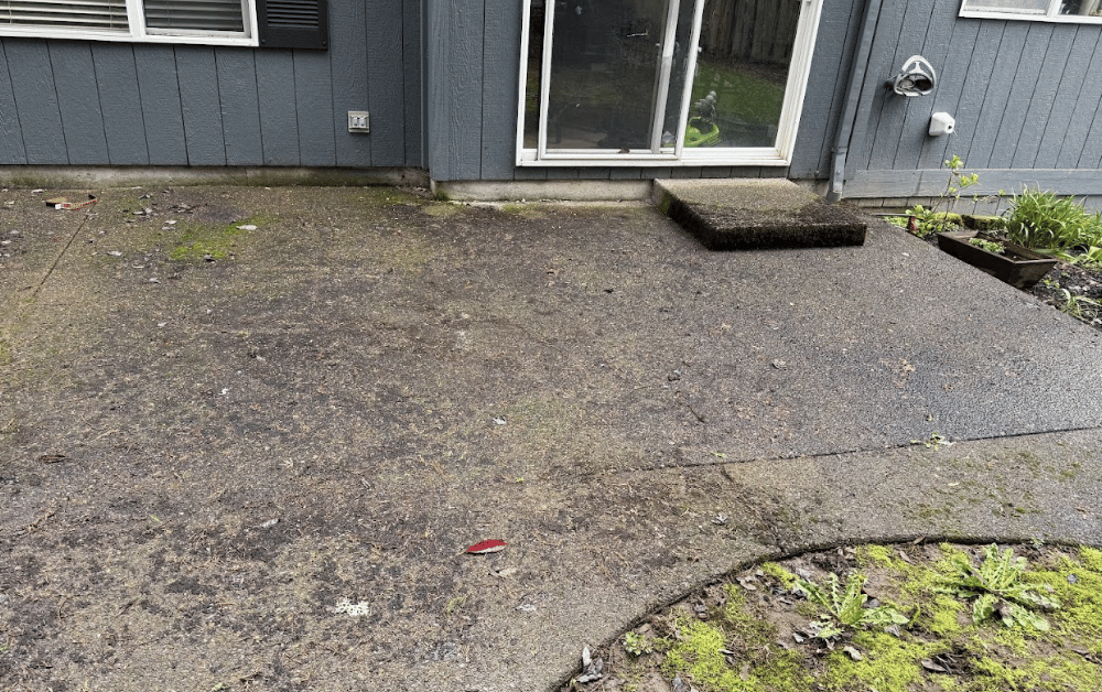 home before pressure washing in Hillsboro Oregon
